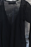 Marc Le Bihan Long Sleeve Top MLB-26455-BLACK